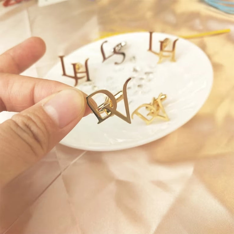 Personalized Initial Letter Cufflinks - Jiva