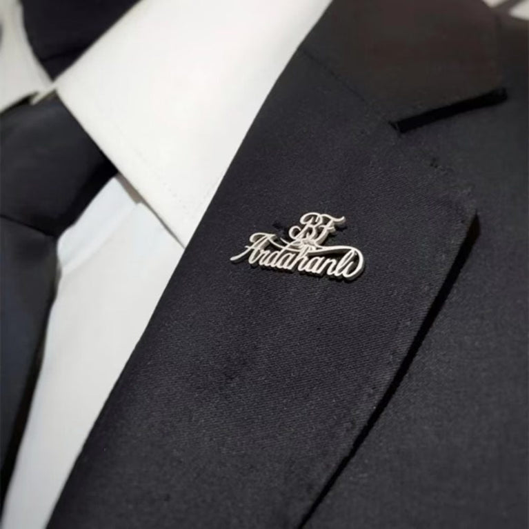 Custom Name Brooch Pin - Jiva