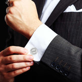 Personalized Dates Quotes Father Of Bride Or Groom & Date Cufflink For Men And Boys 1 Pair - Giva