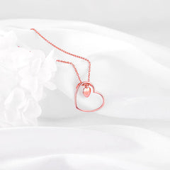 Rose Gold Heart Necklace