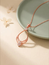 Rose Gold Princess Pendant With Link Chain