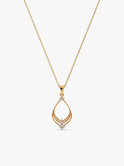 Golden Princess Pendant With Link Chain
