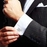 Personalized Initial Groom Wedding Cufflinks For Men And Boys - Giva