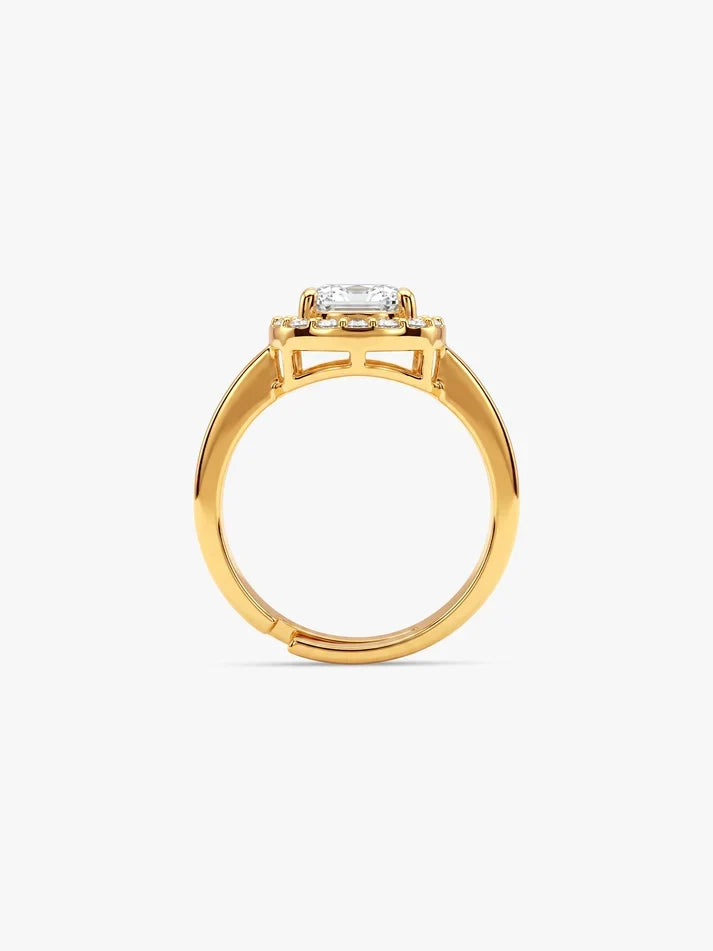 Golden Classic Solitaire Ring