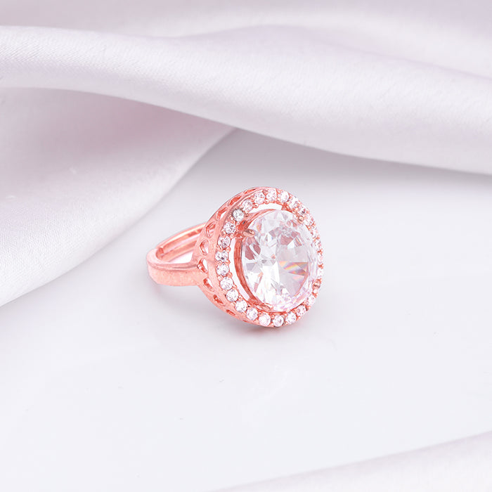 Rose Gold Solitaire Ring