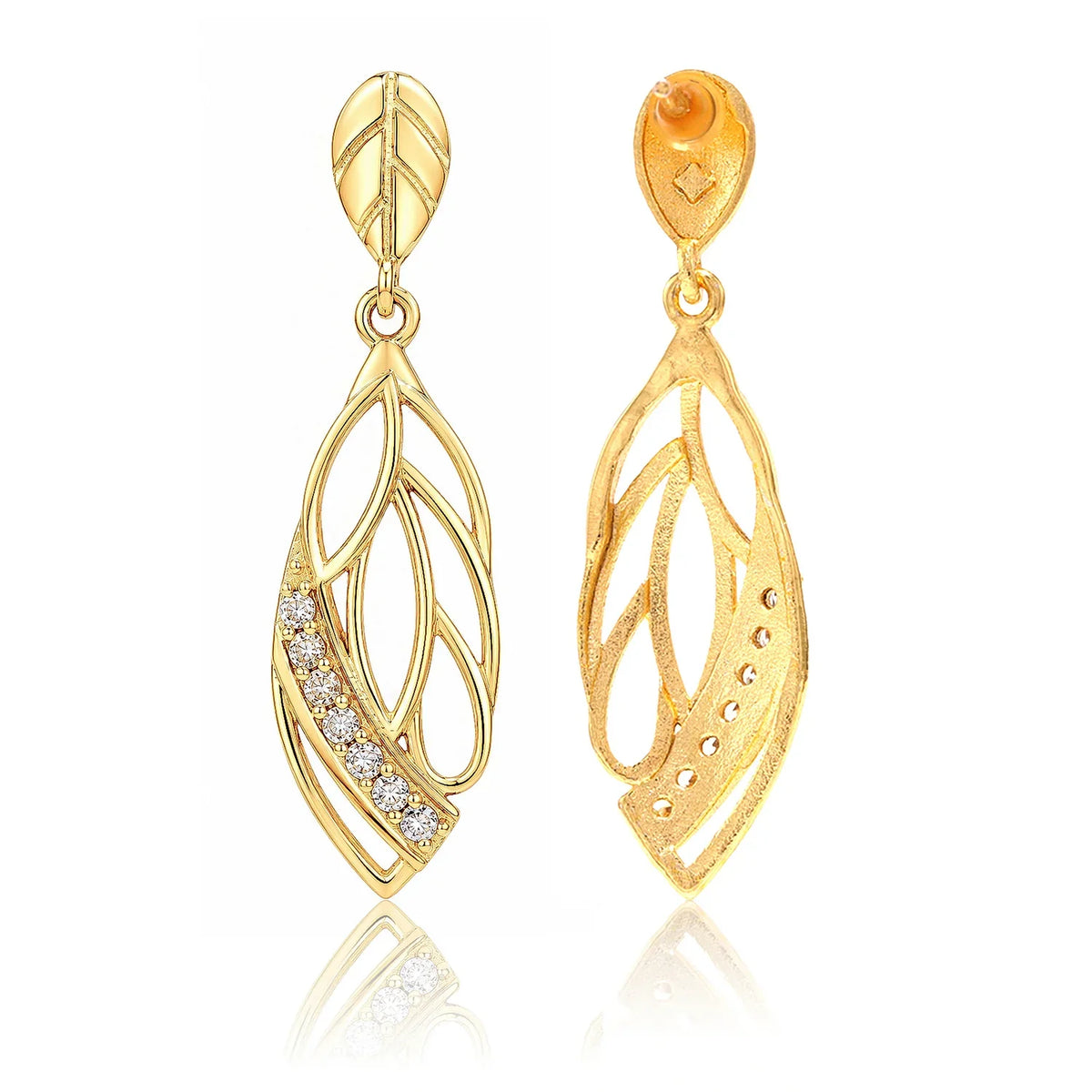 Leafy Affair Verdora Twist Dangle Earrings