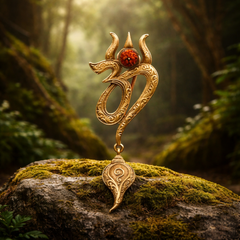 Eternal Om Emblem Brooch
