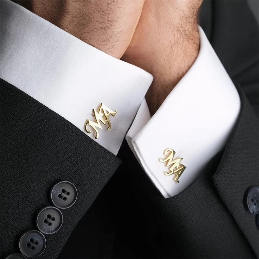 Personalized Initial Letter Cufflinks - Jiva