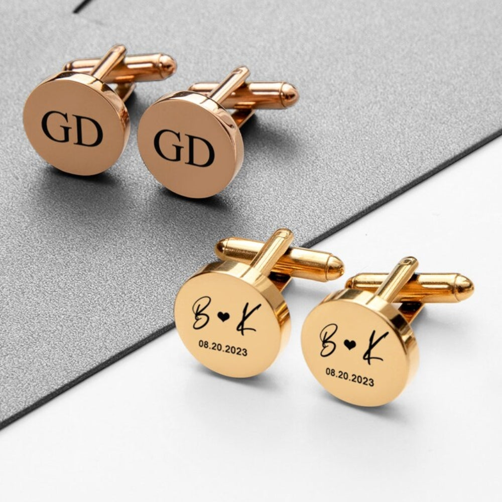 Personalized Initial Engraved Cufflink - Jiva