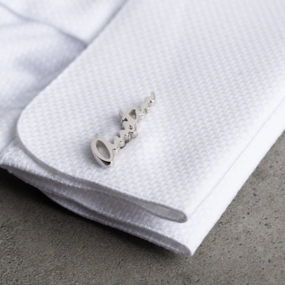 Personalized Signature Style Name Cufflinks - Jiva