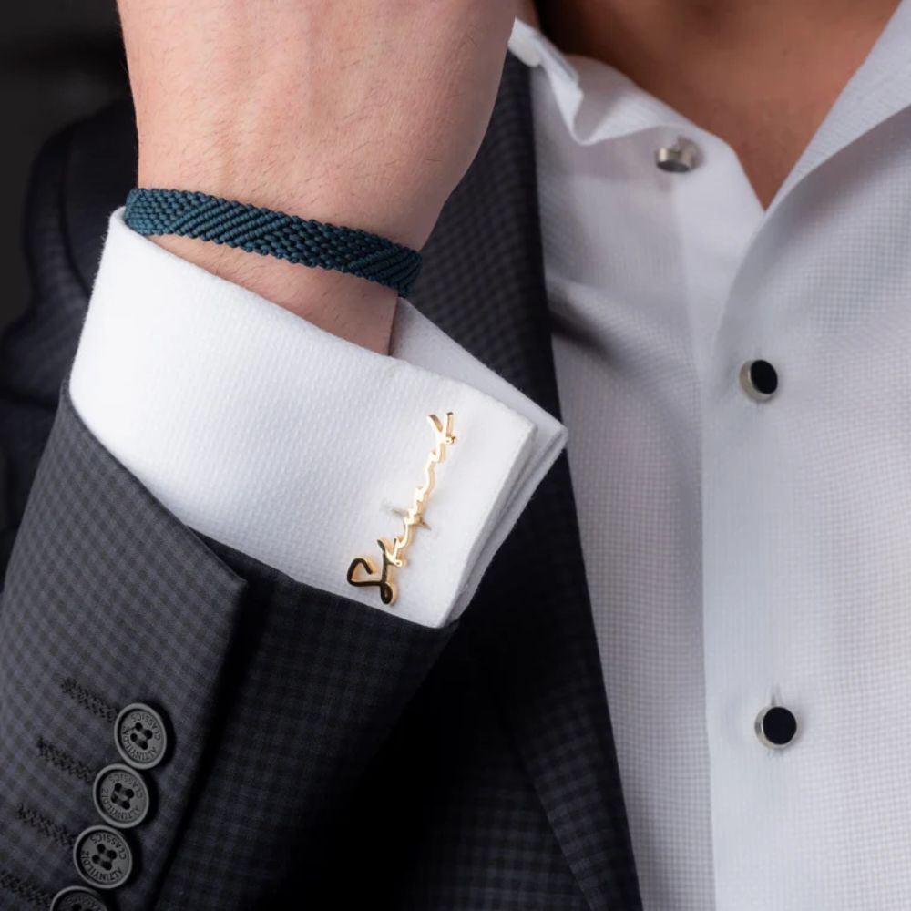 Personalized Signature Style Wedding Cufflinks - Jiva