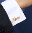 Personalized Name Cufflinks Perfect for groomsmen gifts - Jiva