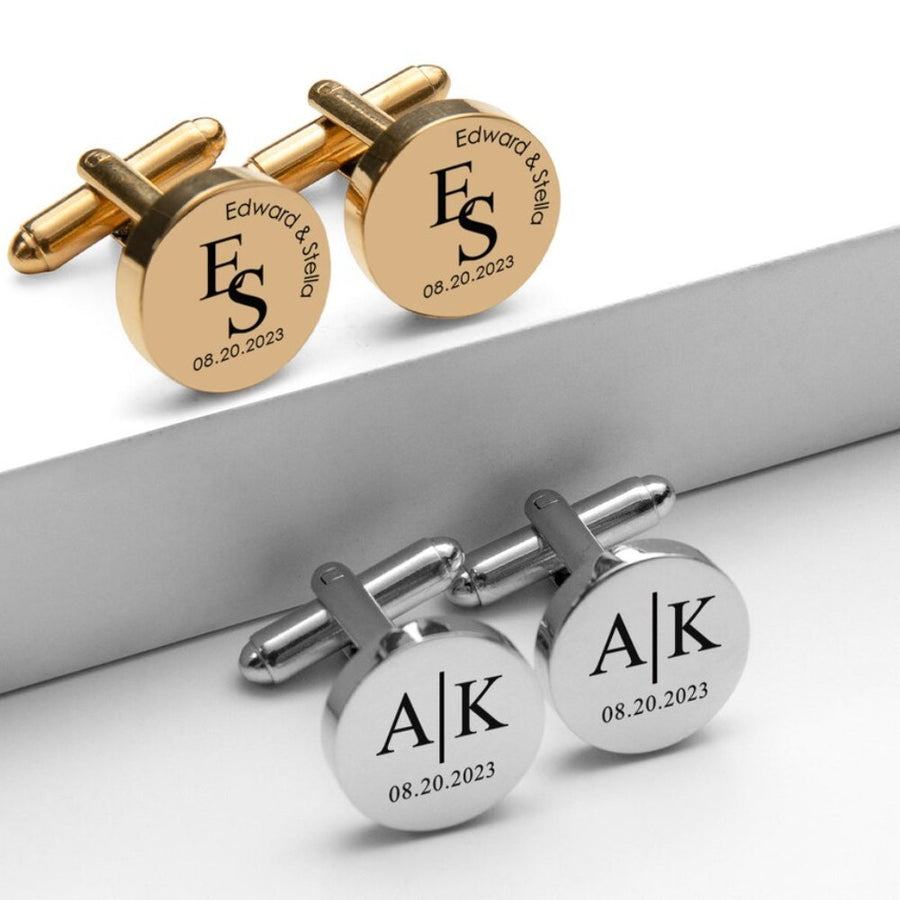 Personalized Initial Engraved Cufflink - Giva