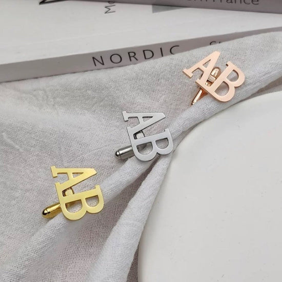 Custom Name Cufflinks Perfect for groomsmen gifts - Jiva