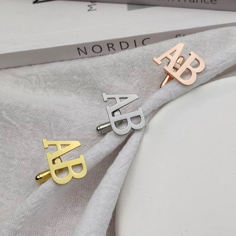 Custom Name Cufflinks Perfect for groomsmen gifts - Jiva