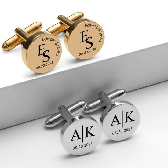 Personalized Initial Engraved Cufflink - Jiva
