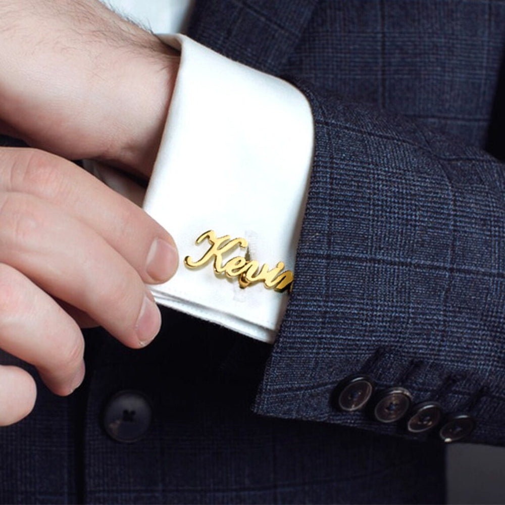 Personalized Name Cufflinks Perfect for groomsmen gifts - Jiva