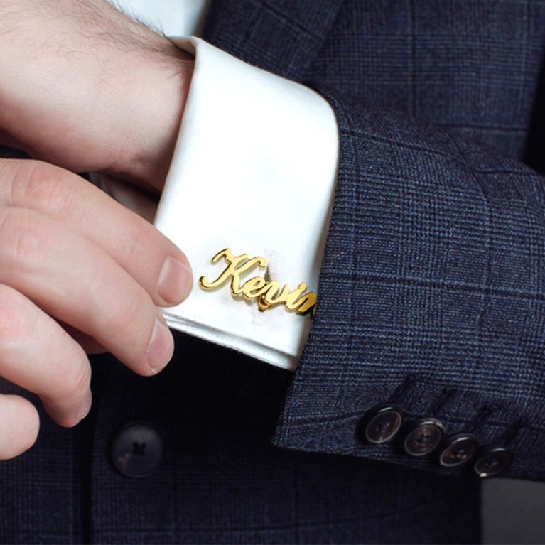 Personalized Name Cufflinks Perfect for groomsmen gifts - Jiva