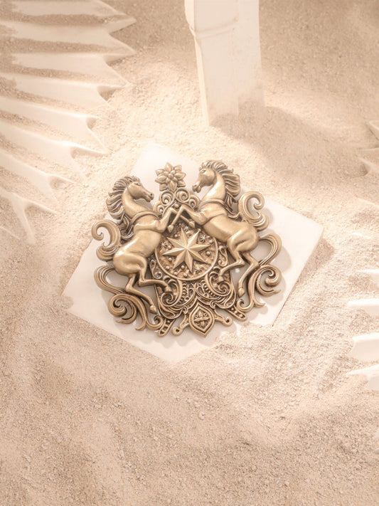 Royal Stallion Crest Brooch