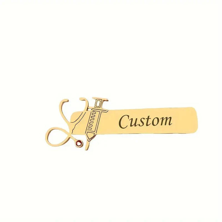 Custom Doctors and Nurses Names Brooch