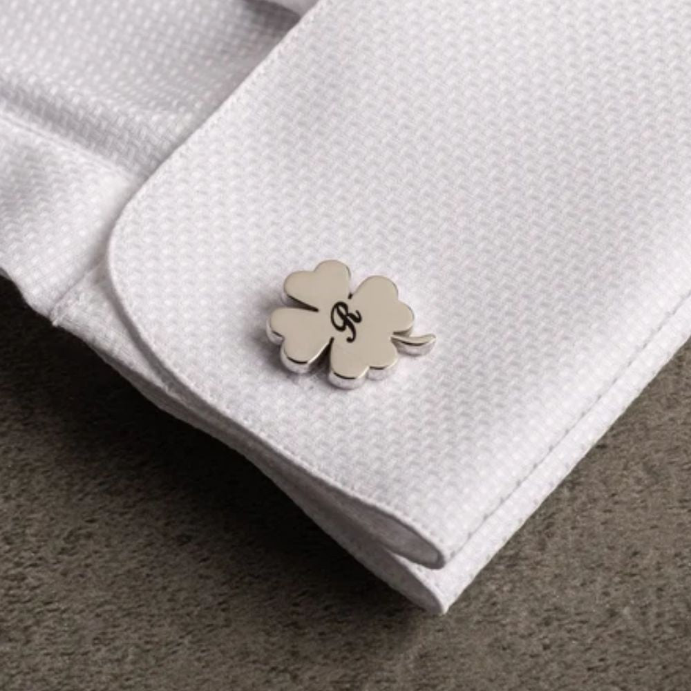 Custom Four Leaf Clover Cufflinks - Jiva