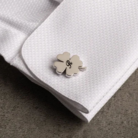 Custom Four Leaf Clover Cufflinks - Jiva