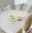 Personalized Stethoscope Logo Name Brooch