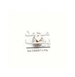 Customized Two Arabic Letters Heart Shape Brooch