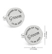 Personalized Dates Quotes Father Of Bride Or Groom & Date Cufflink For Men And Boys 1 Pair - Jiva