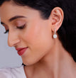 Silver Zircon Drizzle Drop Earrings