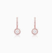 Rose Gold Zircon Drizzle Drop Earrings