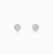 Silver Drizzle Drop Stud Earrings