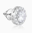 Silver Drizzle Drop Stud Earrings