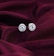 Silver Drizzle Drop Stud Earrings