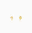 Golden Leaflet Stud Earrings