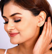Golden Leaflet Stud Earrings