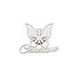 Elegant Custom Butterfly Brooch with English Name