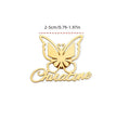 Elegant Custom Butterfly Brooch with English Name