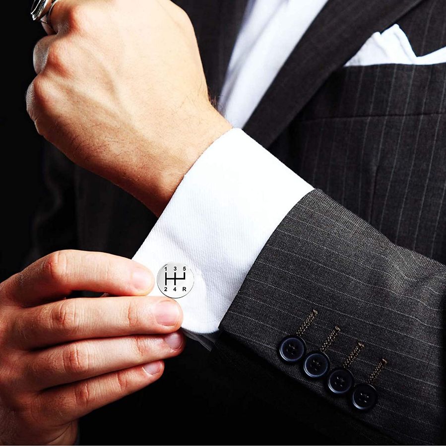 Personalized Gear Shifter Cufflinks For Men - Jiva