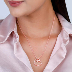 Rose Gold Heart Necklace