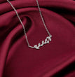 Anushka Sharma Silver Leaf Necklace