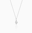 Silver Falling Dew Pendant with Box Chain