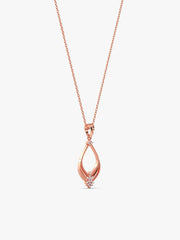 Rose Gold Princess Pendant With Link Chain