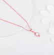 Rose Gold Falling Dew Pendant With Link Chain