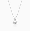 Silver Classic Solitaire Pendant