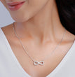 Silver Infinity Heart Necklace
