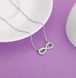 Silver Infinity Heart Necklace