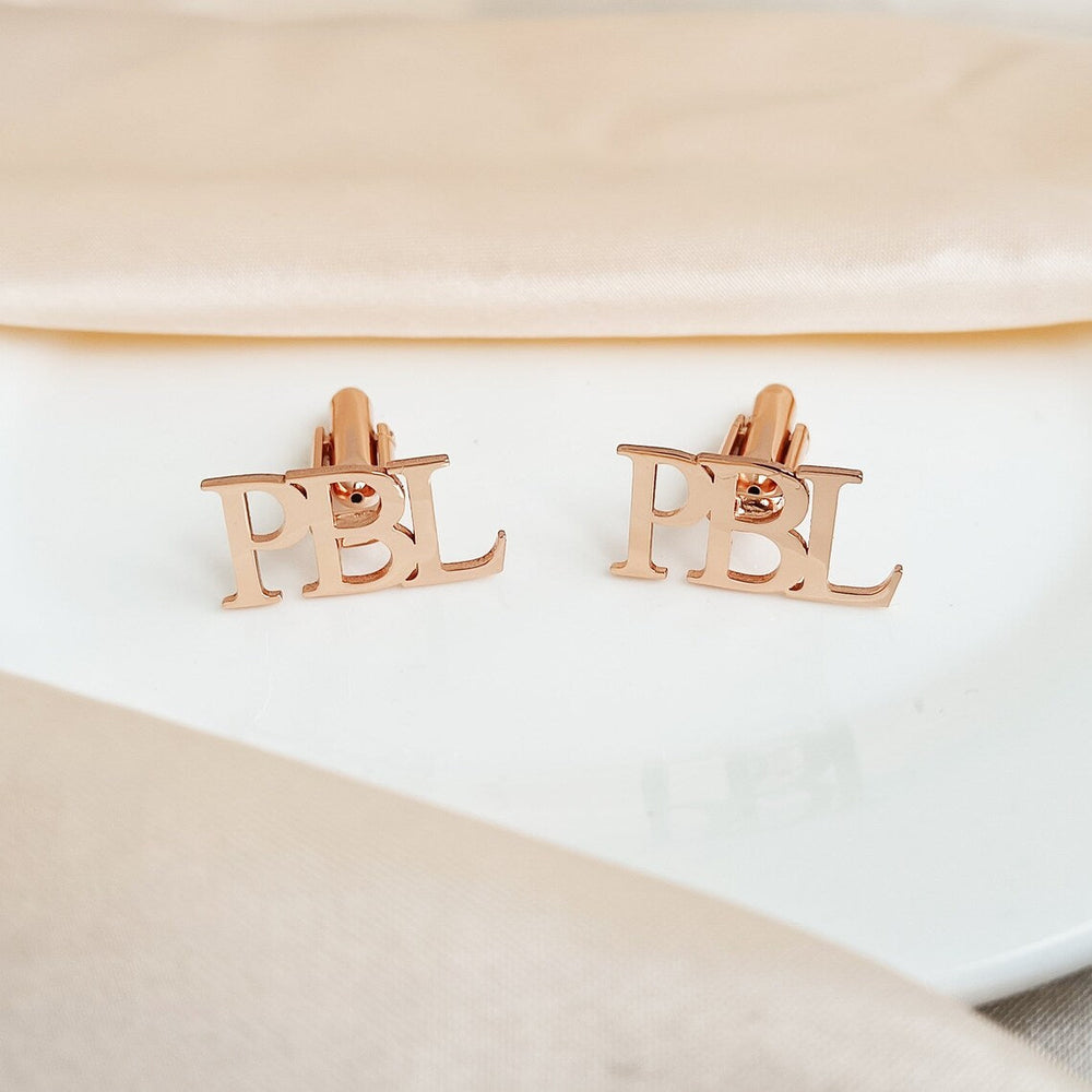 Personalised Initial Letter Name Cufflinks - Jiva