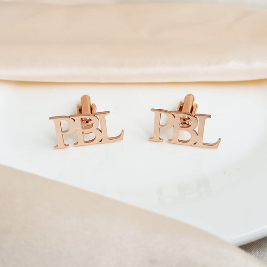 Personalised Initial Letter Name Cufflinks - Jiva