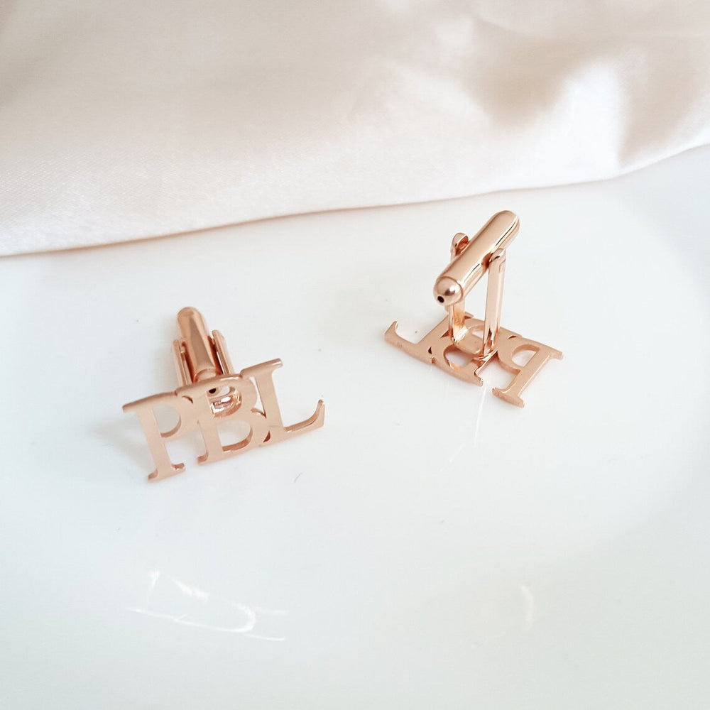 Personalised Initial Letter Name Cufflinks - Jiva